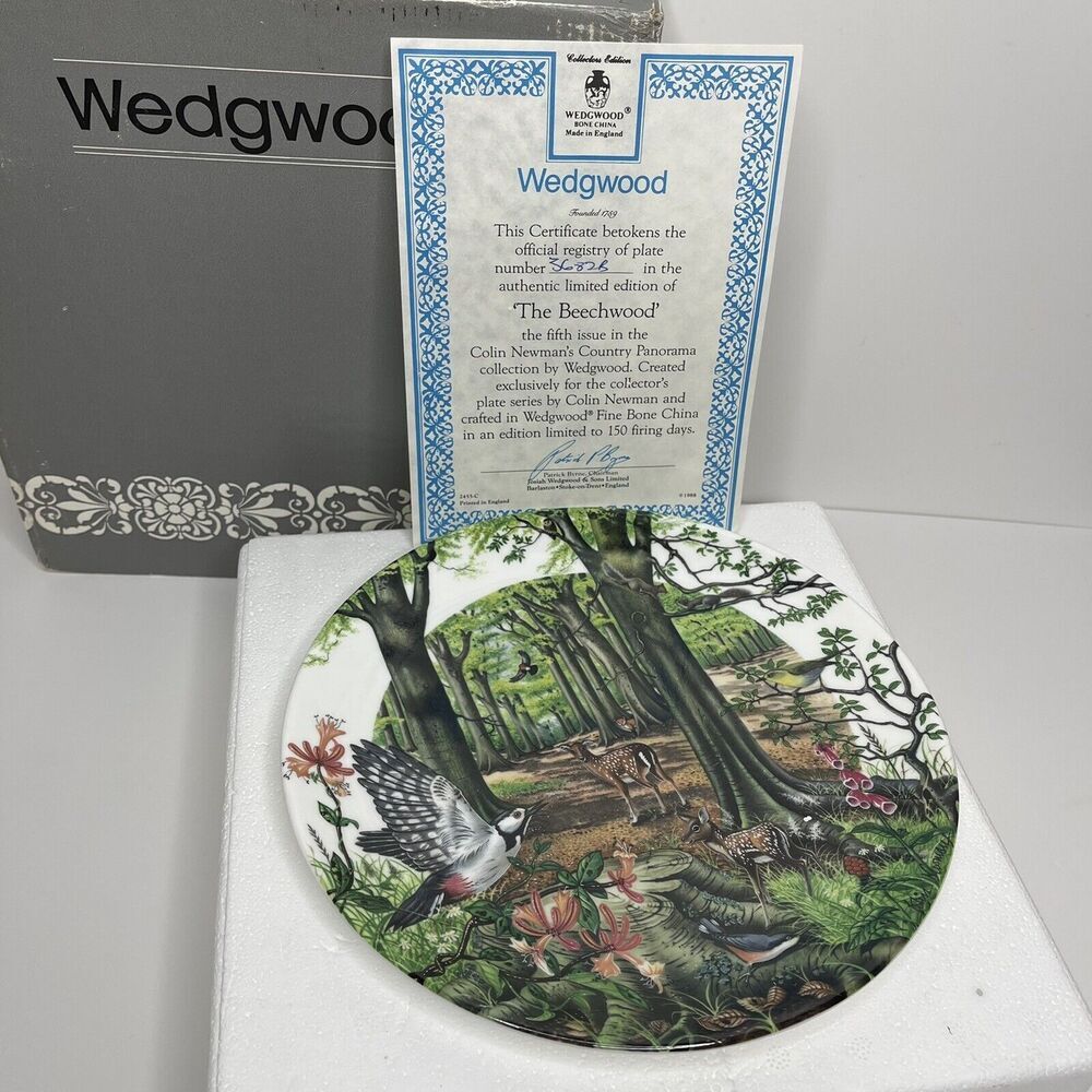 Wedgwood Colin Newmans Country Panorama Collectable Plate The Beechwood